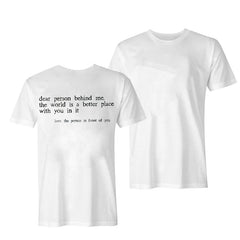 DEAR PERSON BEHIND ME PRINTED WOMEN'S T-SHIRT